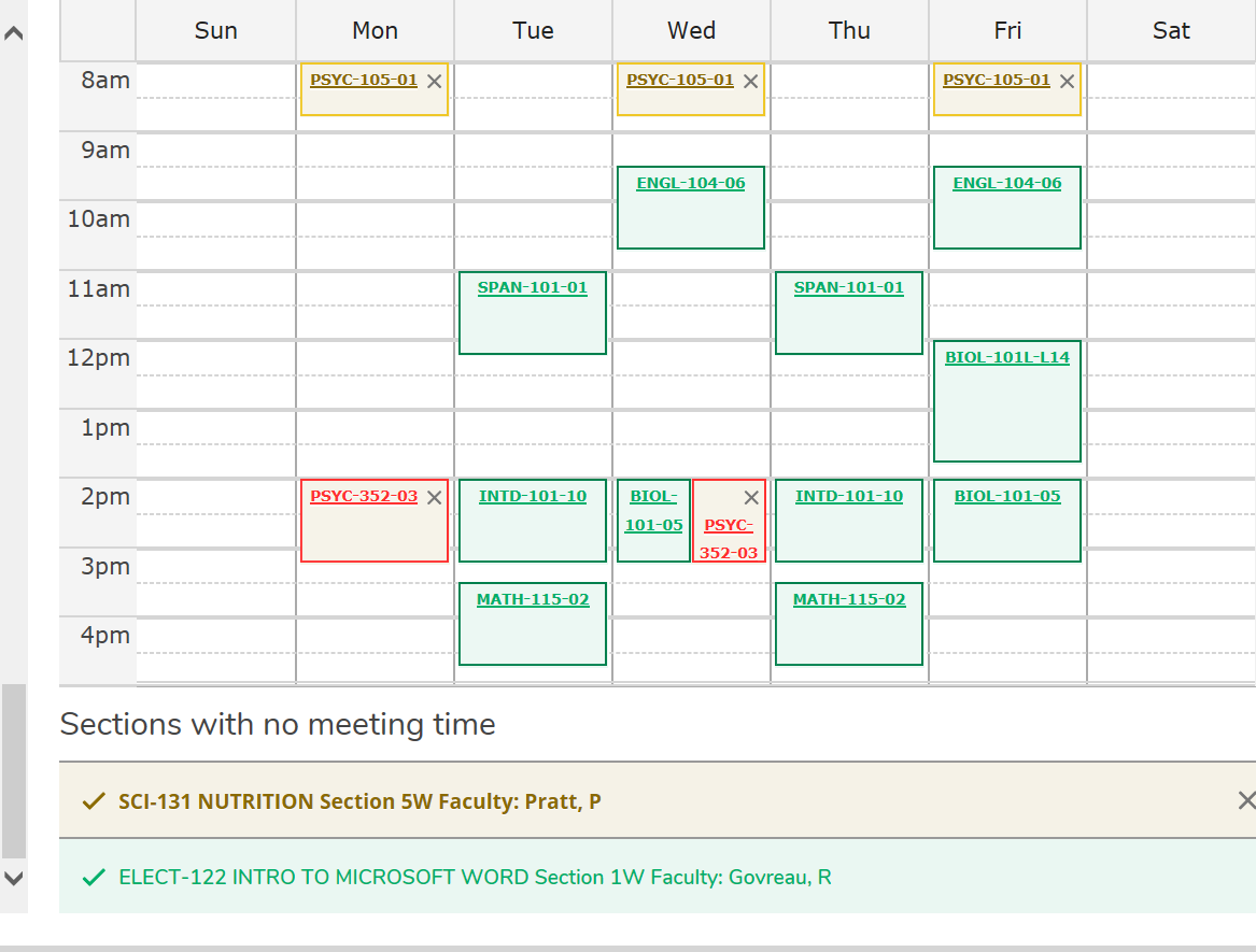 How do I view or print my class schedule?