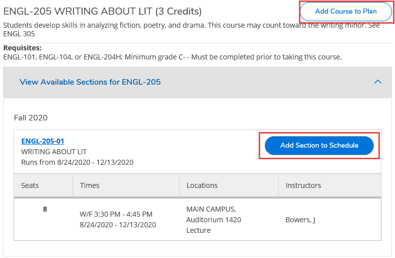 How do I search the Course Catalog to find course and class schedule ...