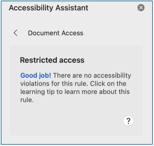 Accessible Microsoft Word Documents