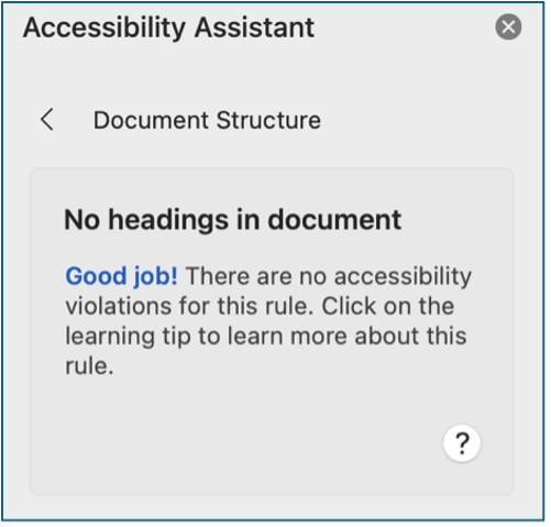 Accessible Microsoft Word Documents