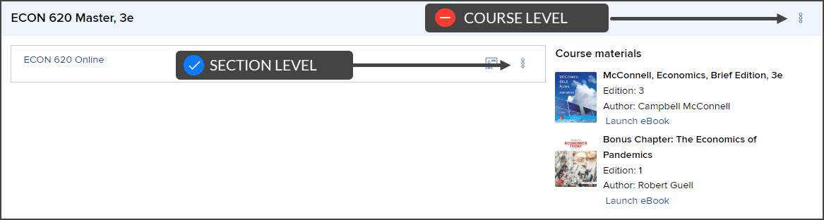 How do I duplicate my previous McGraw-Hill Connect section for a new term?